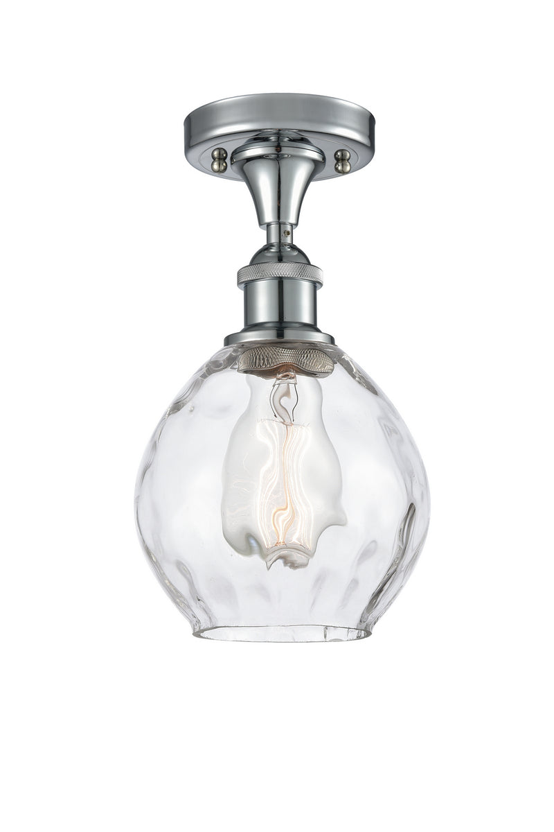 Innovations 516-1C-PC-G362 One Light Semi-Flush Mount, Polished Chrome