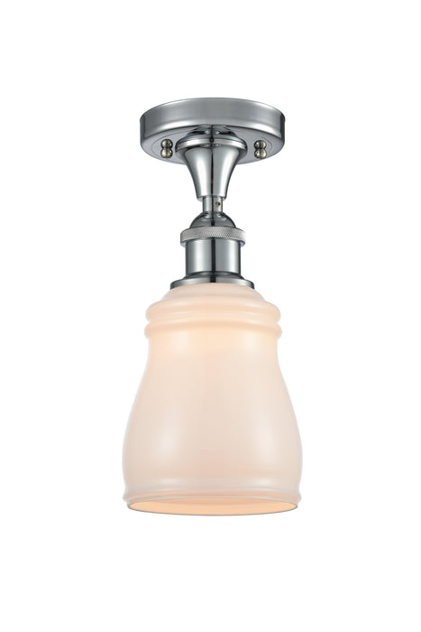Innovations 516-1C-PC-G391 One Light Semi-Flush Mount, Polished Chrome