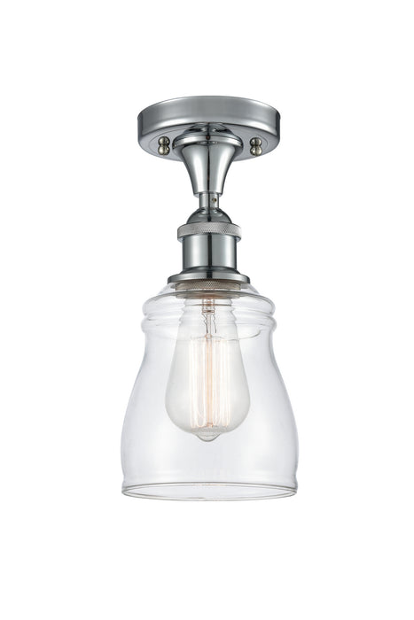 Innovations 516-1C-PC-G392 One Light Semi-Flush Mount, Polished Chrome
