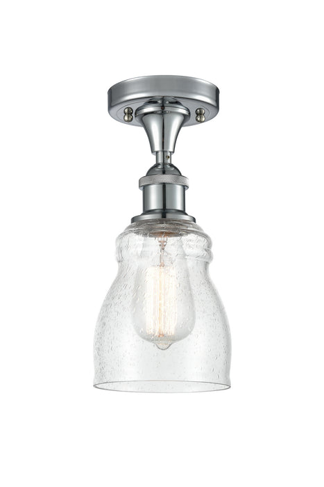 Innovations 516-1C-PC-G394 One Light Semi-Flush Mount, Polished Chrome