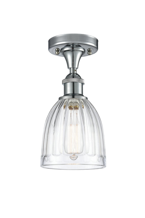 Innovations 516-1C-PC-G442 One Light Semi-Flush Mount, Polished Chrome