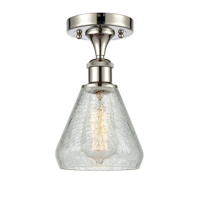 Innovations 516-1C-PN-G275 One Light Semi-Flush Mount, Polished Nickel