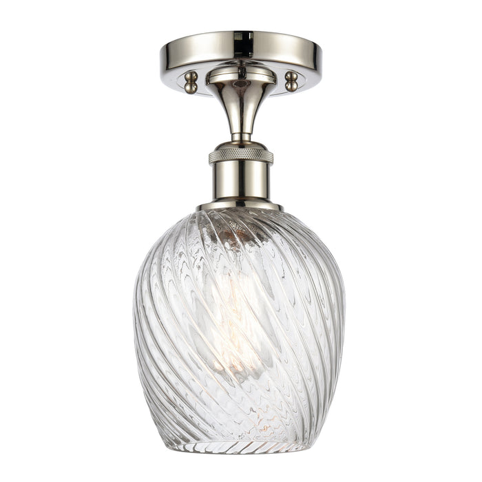 Innovations 516-1C-PN-G292 One Light Semi-Flush Mount, Polished Nickel