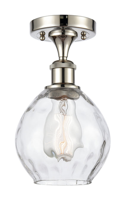 Innovations 516-1C-PN-G362 One Light Semi-Flush Mount, Polished Nickel