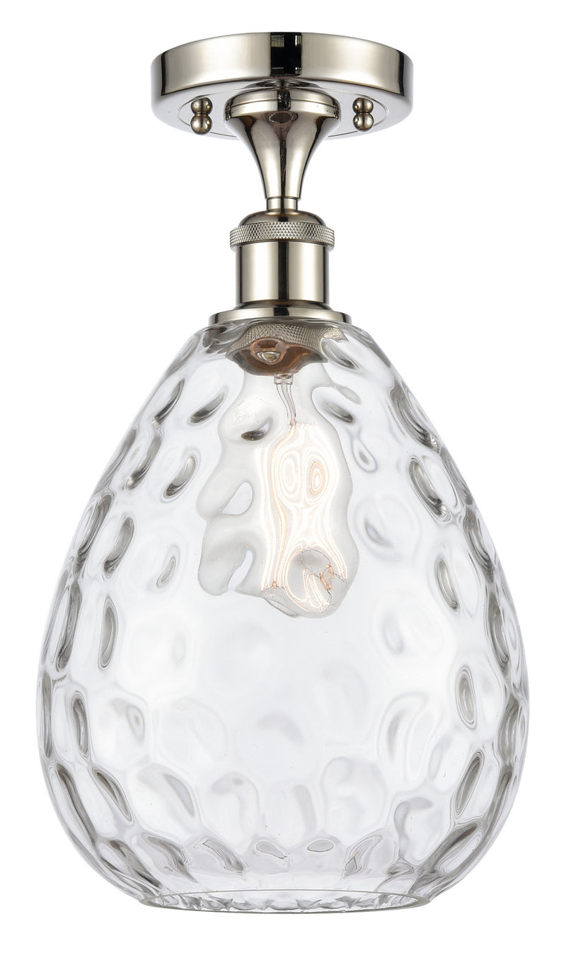 Innovations 516-1C-PN-G372 One Light Semi-Flush Mount, Polished Nickel