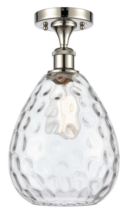 Innovations 516-1C-PN-G372 One Light Semi-Flush Mount, Polished Nickel