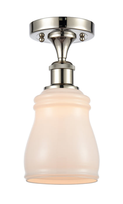 Innovations 516-1C-PN-G391 One Light Semi-Flush Mount, Polished Nickel