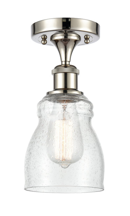 Innovations 516-1C-PN-G394 One Light Semi-Flush Mount, Polished Nickel