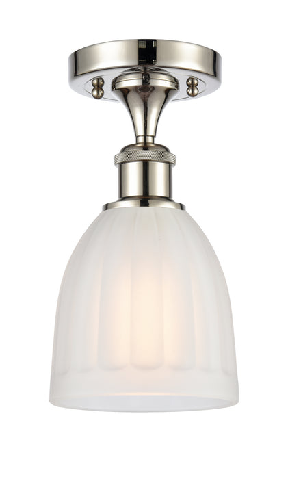Innovations 516-1C-PN-G441 One Light Semi-Flush Mount, Polished Nickel