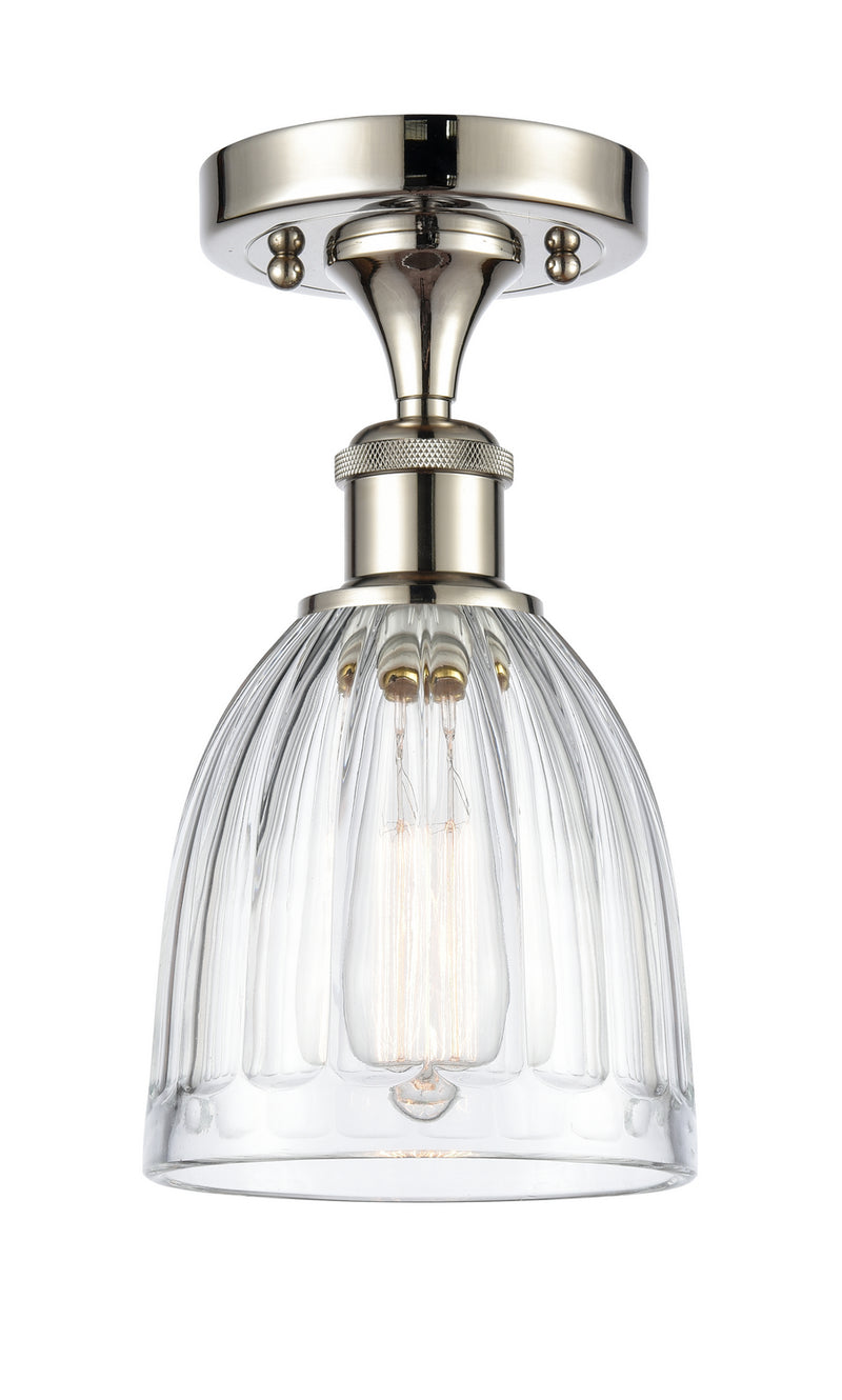 Innovations 516-1C-PN-G442 One Light Semi-Flush Mount, Polished Nickel