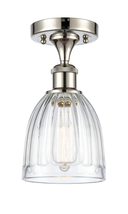 Innovations 516-1C-PN-G442 One Light Semi-Flush Mount, Polished Nickel