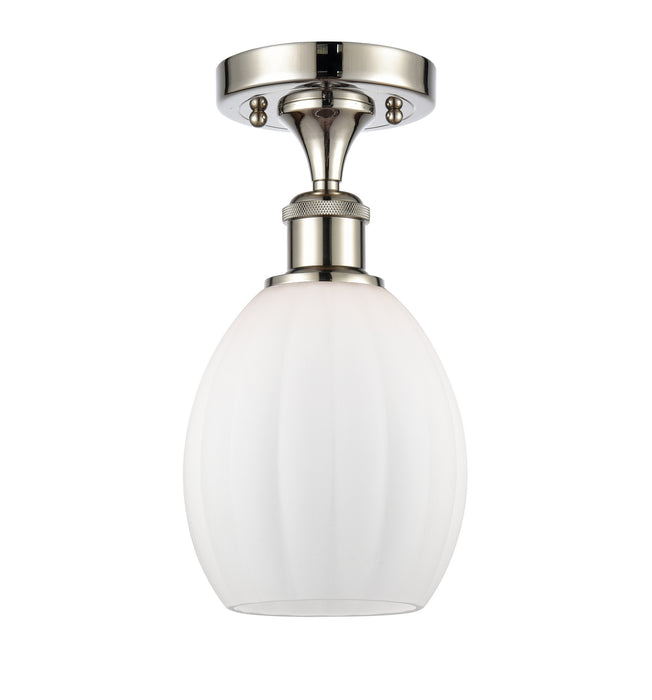 Innovations 516-1C-PN-G81 One Light Semi-Flush Mount, Polished Nickel