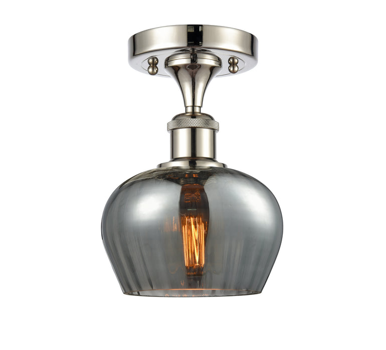 Innovations 516-1C-PN-G93 One Light Semi-Flush Mount, Polished Nickel