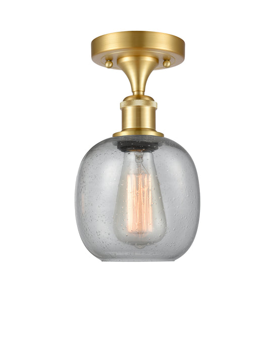 Innovations 516-1C-SG-G104 One Light Semi-Flush Mount, Satin Gold