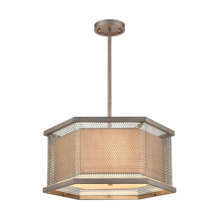 ELK Home 15665/3 Three Light Chandelier, Weathered Zinc