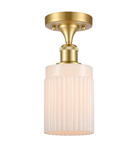 Innovations 516-1C-SG-G341 One Light Semi-Flush Mount, Satin Gold