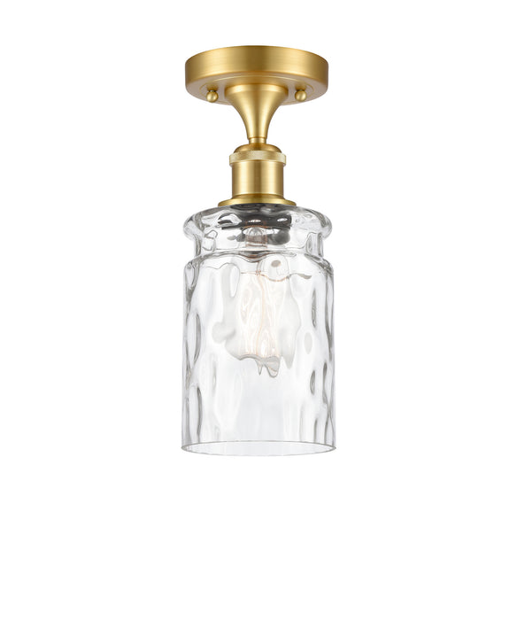 Innovations 516-1C-SG-G352 One Light Semi-Flush Mount, Satin Gold