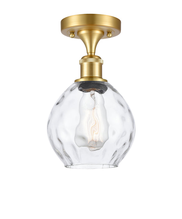 Innovations 516-1C-SG-G362 One Light Semi-Flush Mount, Satin Gold
