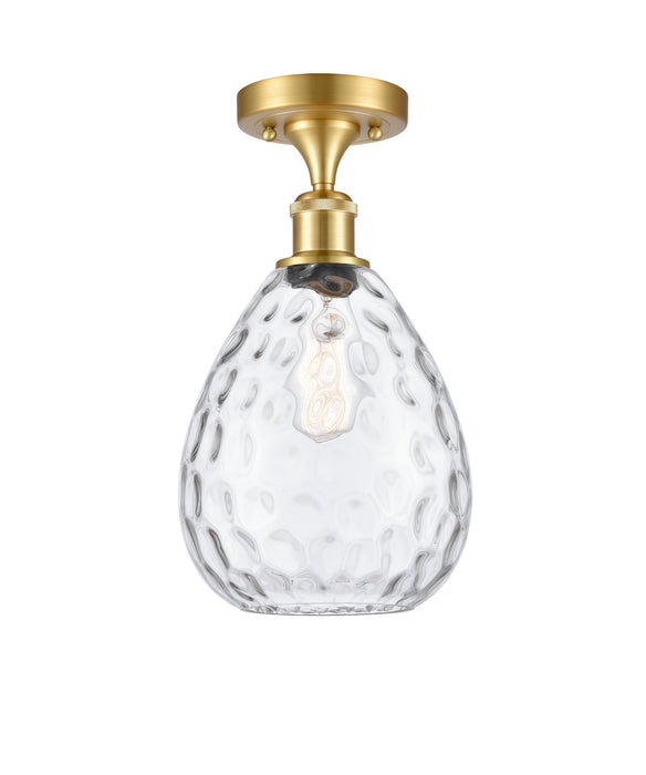 Innovations 516-1C-SG-G372 One Light Semi-Flush Mount, Satin Gold