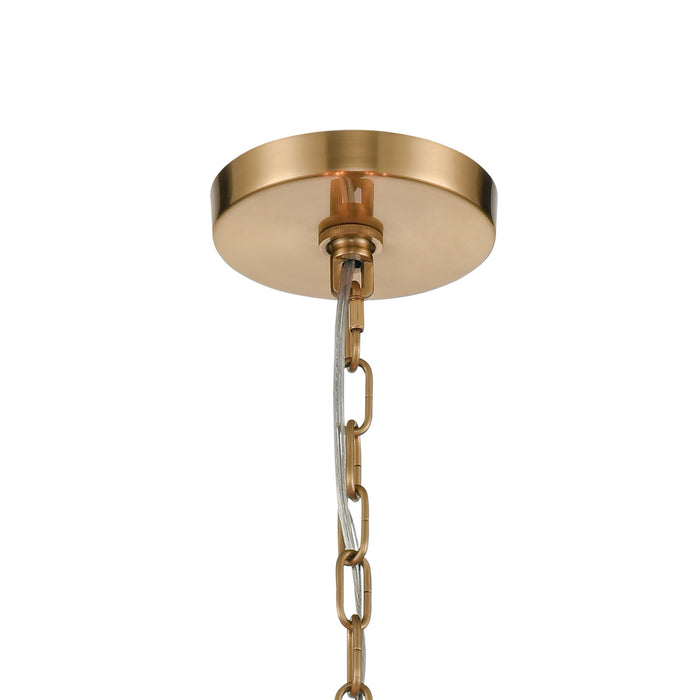 ELK Home 33374/6 Six Light Chandelier, Satin Brass
