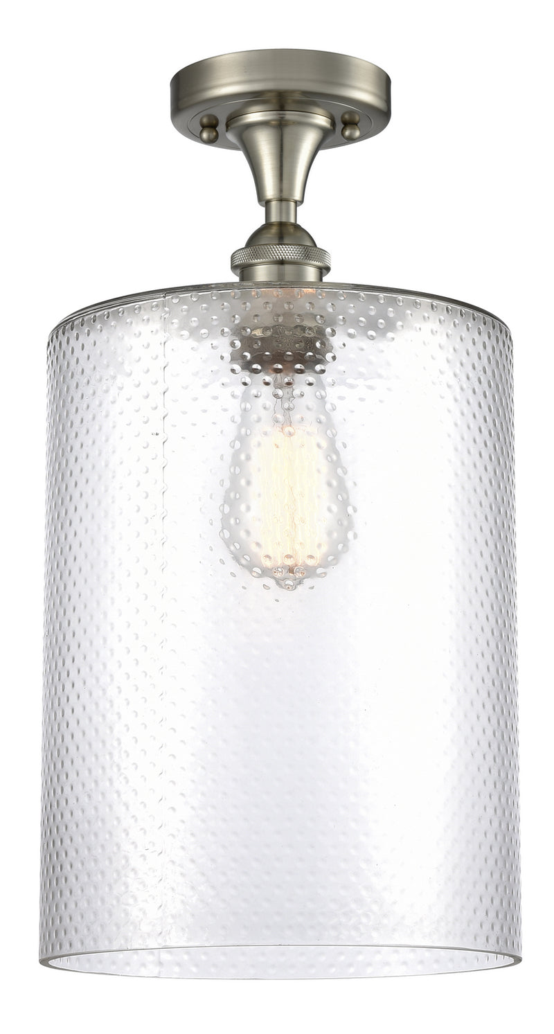 Innovations 516-1C-SN-G112-L One Light Semi-Flush Mount, Brushed Satin Nickel