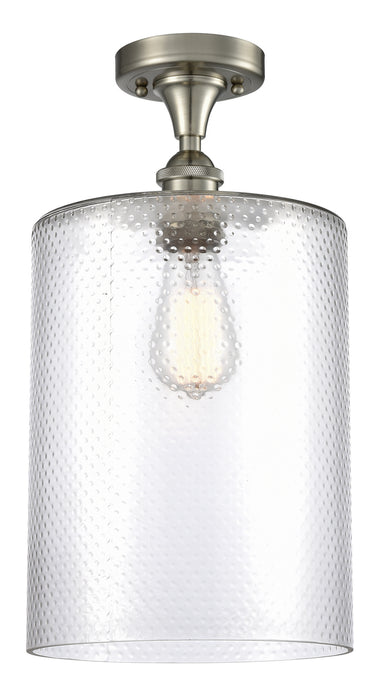 Innovations 516-1C-SN-G112-L One Light Semi-Flush Mount, Brushed Satin Nickel