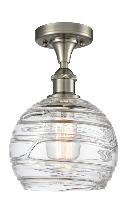 Innovations 516-1C-SN-G1213-8 One Light Semi-Flush Mount, Brushed Satin Nickel