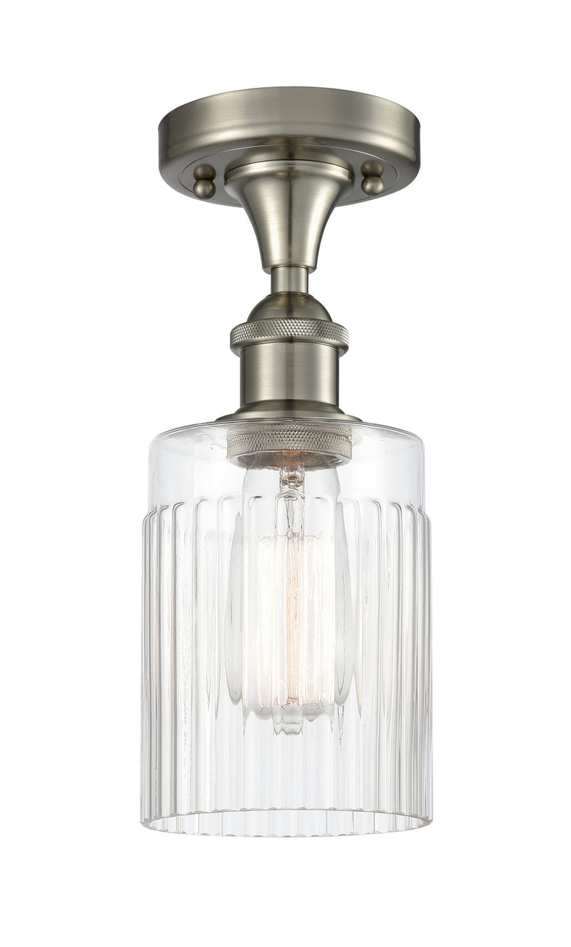 Innovations 516-1C-SN-G342 One Light Semi-Flush Mount, Brushed Satin Nickel