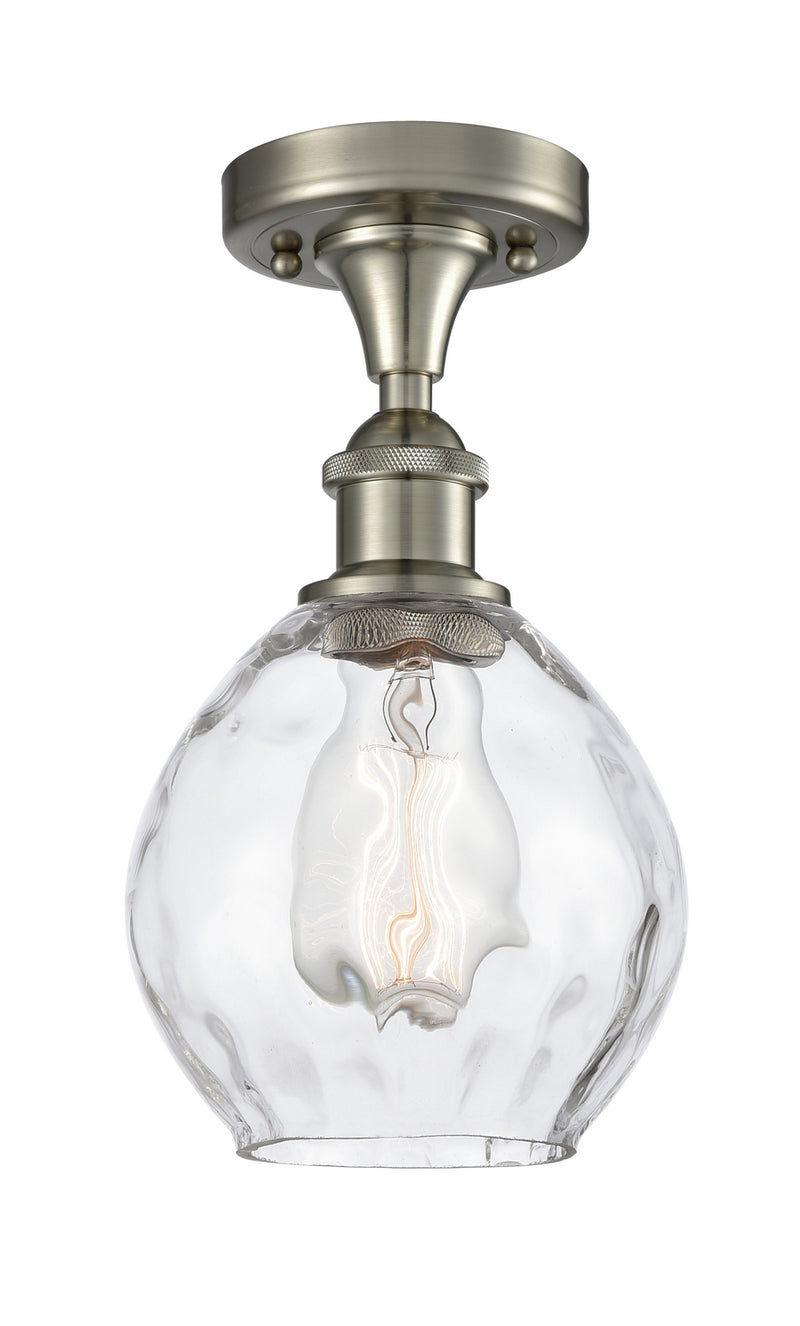 Innovations 516-1C-SN-G362 One Light Semi-Flush Mount, Brushed Satin Nickel