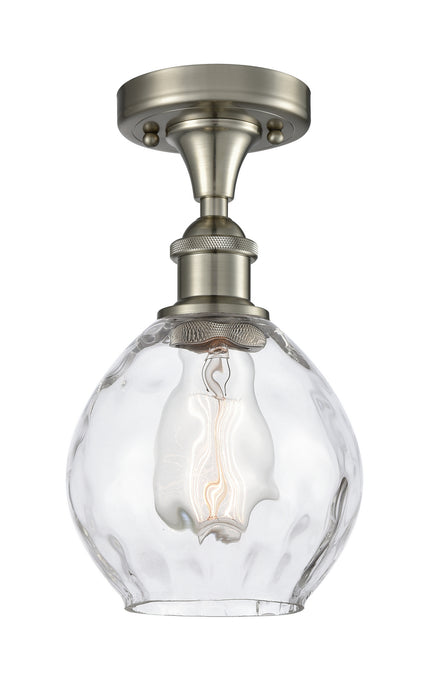 Innovations 516-1C-SN-G362 One Light Semi-Flush Mount, Brushed Satin Nickel