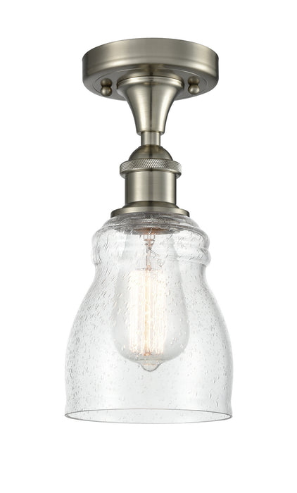 Innovations 516-1C-SN-G394 One Light Semi-Flush Mount, Brushed Satin Nickel