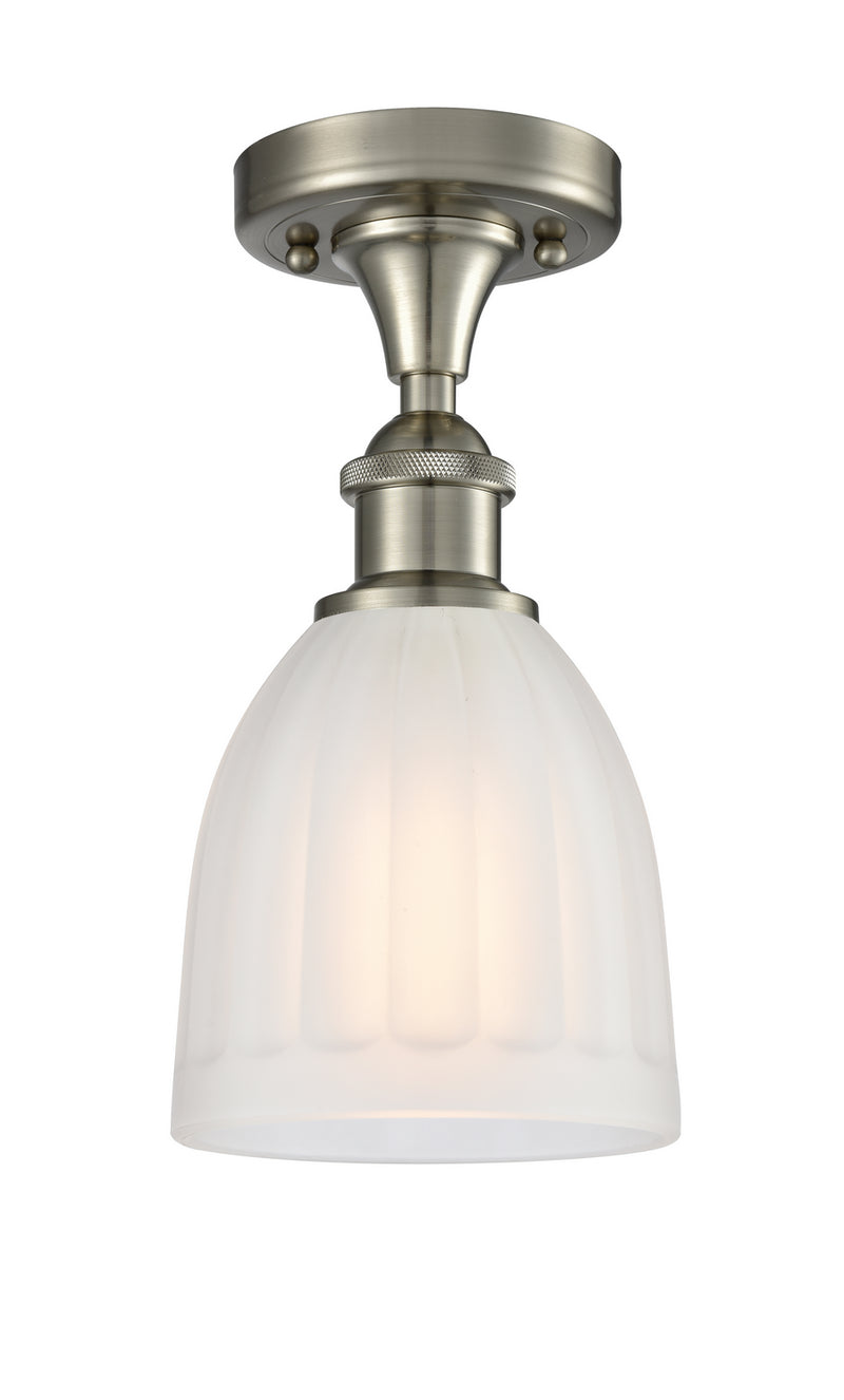 Innovations 516-1C-SN-G441 One Light Semi-Flush Mount, Brushed Satin Nickel