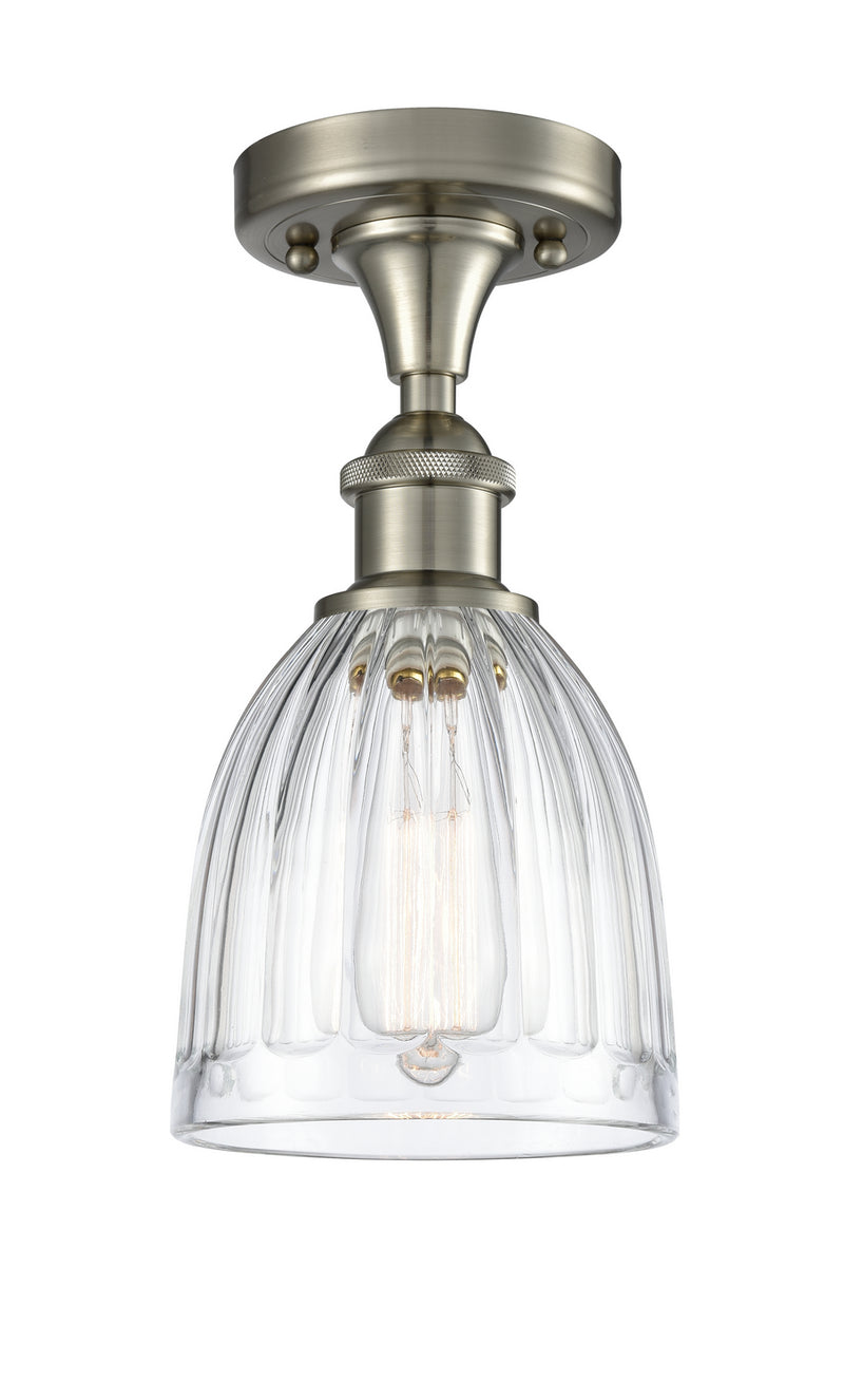 Innovations 516-1C-SN-G442 One Light Semi-Flush Mount, Brushed Satin Nickel