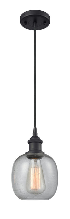 Innovations 516-1P-BK-G104 One Light Mini Pendant, Matte Black
