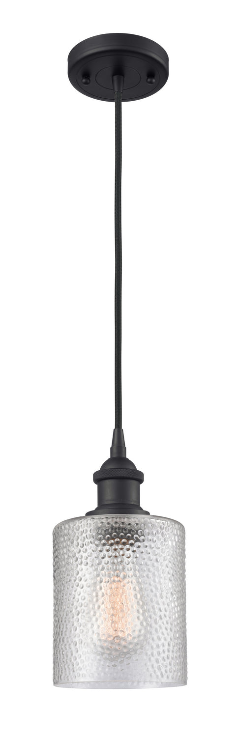 Innovations 516-1P-BK-G112 One Light Mini Pendant, Matte Black