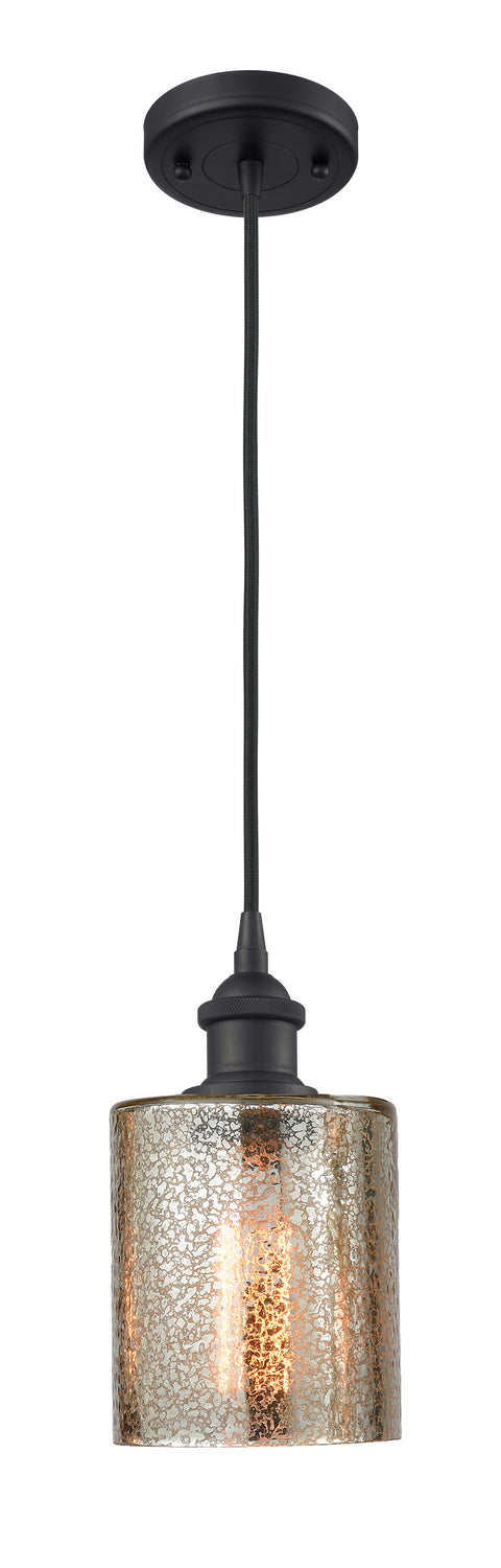 Innovations 516-1P-BK-G116 One Light Mini Pendant, Matte Black