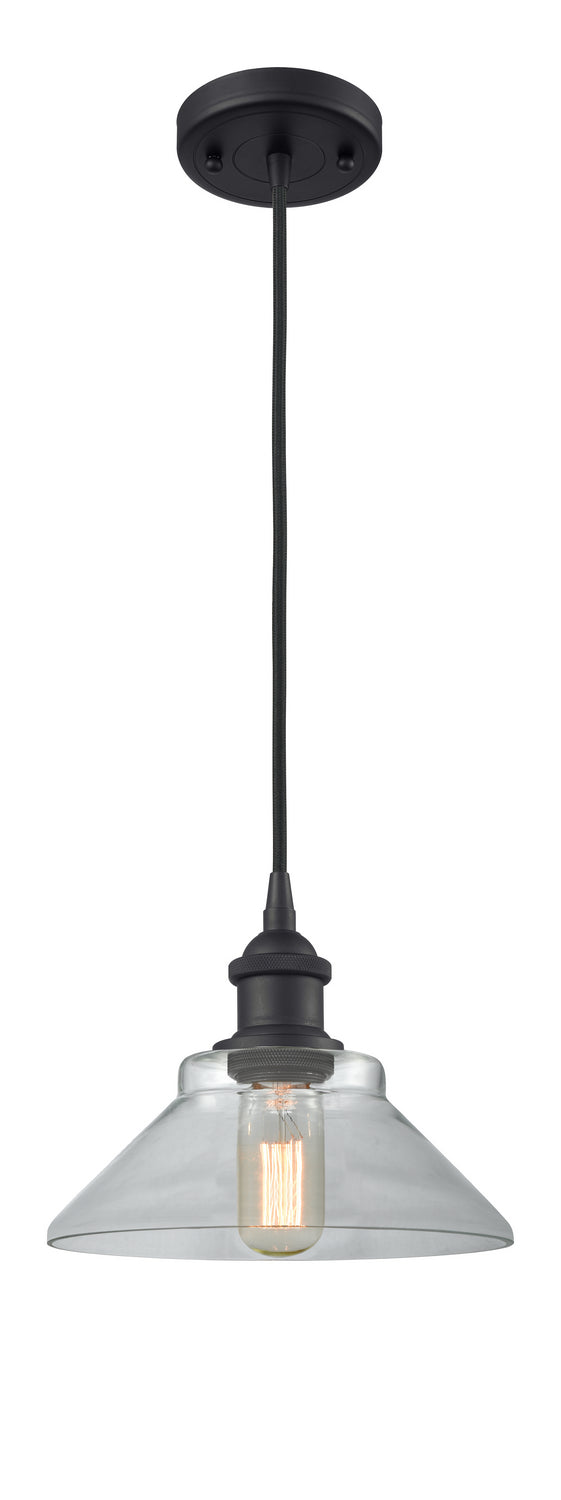 Innovations 516-1P-BK-G132 One Light Mini Pendant, Matte Black