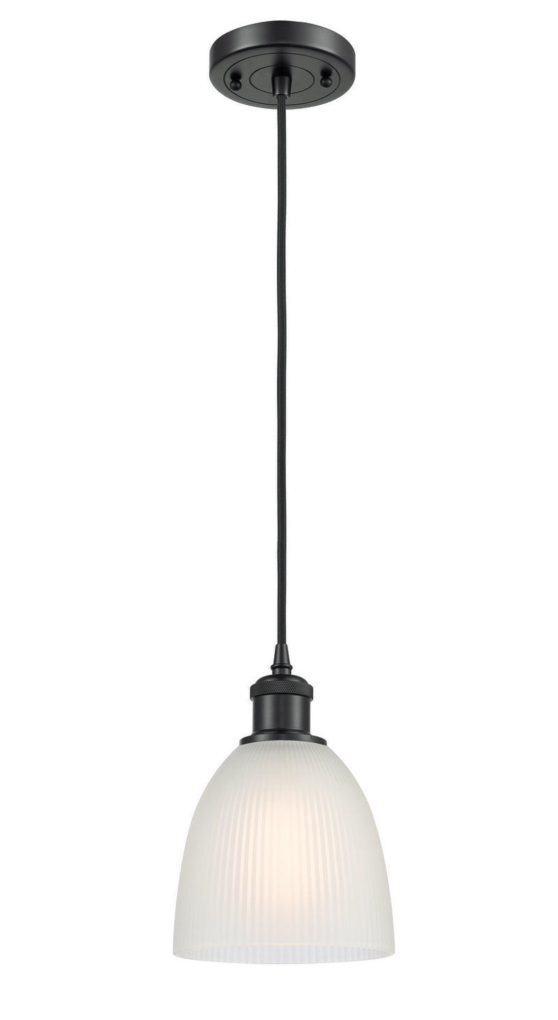 Innovations 516-1P-BK-G381 One Light Mini Pendant, Matte Black