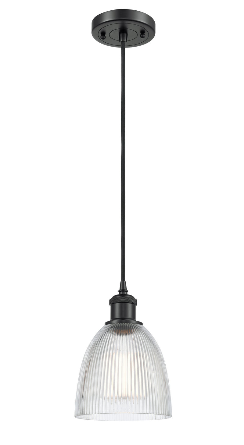 Innovations 516-1P-BK-G382 One Light Mini Pendant, Matte Black