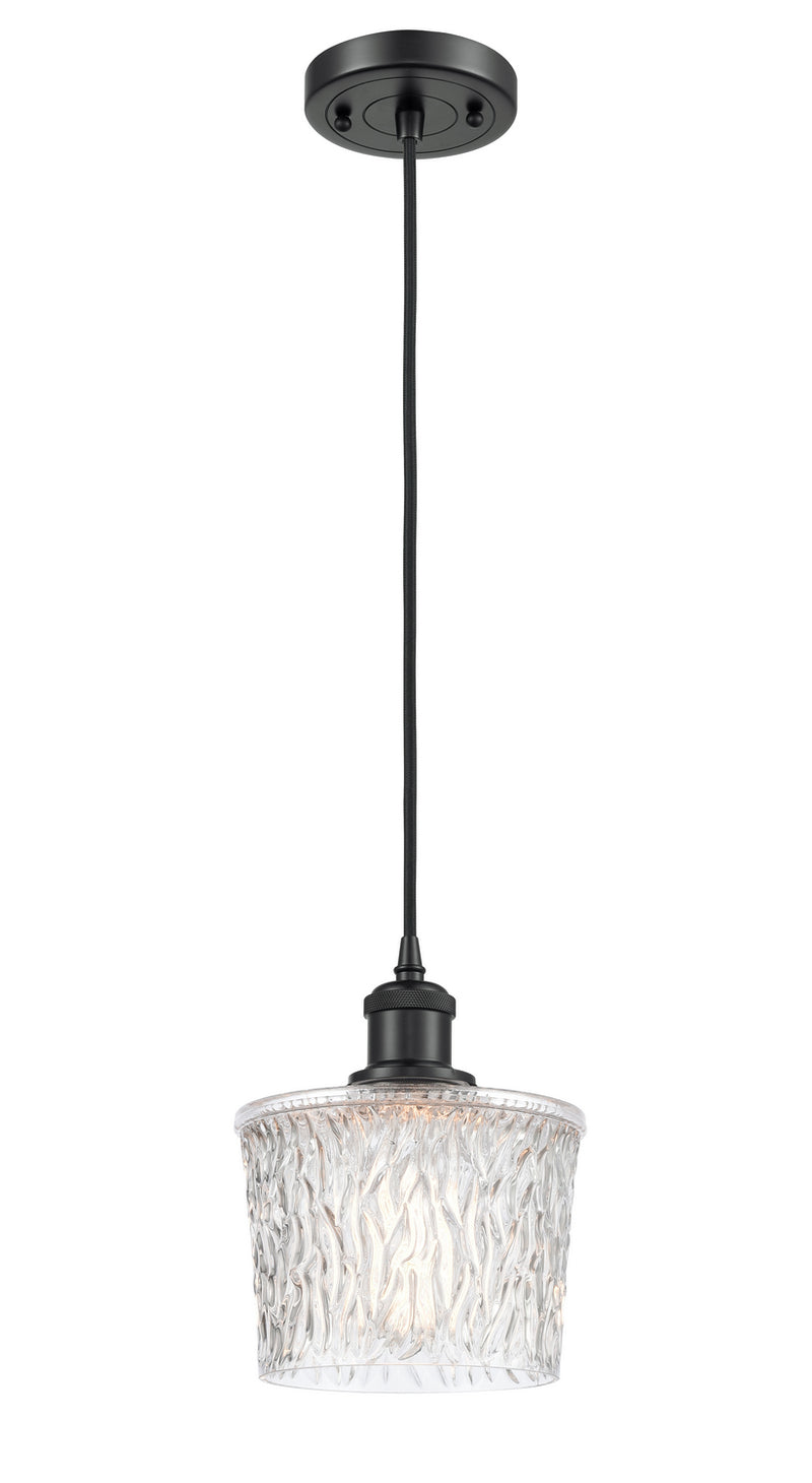 Innovations 516-1P-BK-G402 One Light Mini Pendant, Matte Black