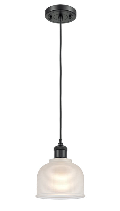 Innovations 516-1P-BK-G411 One Light Mini Pendant, Matte Black