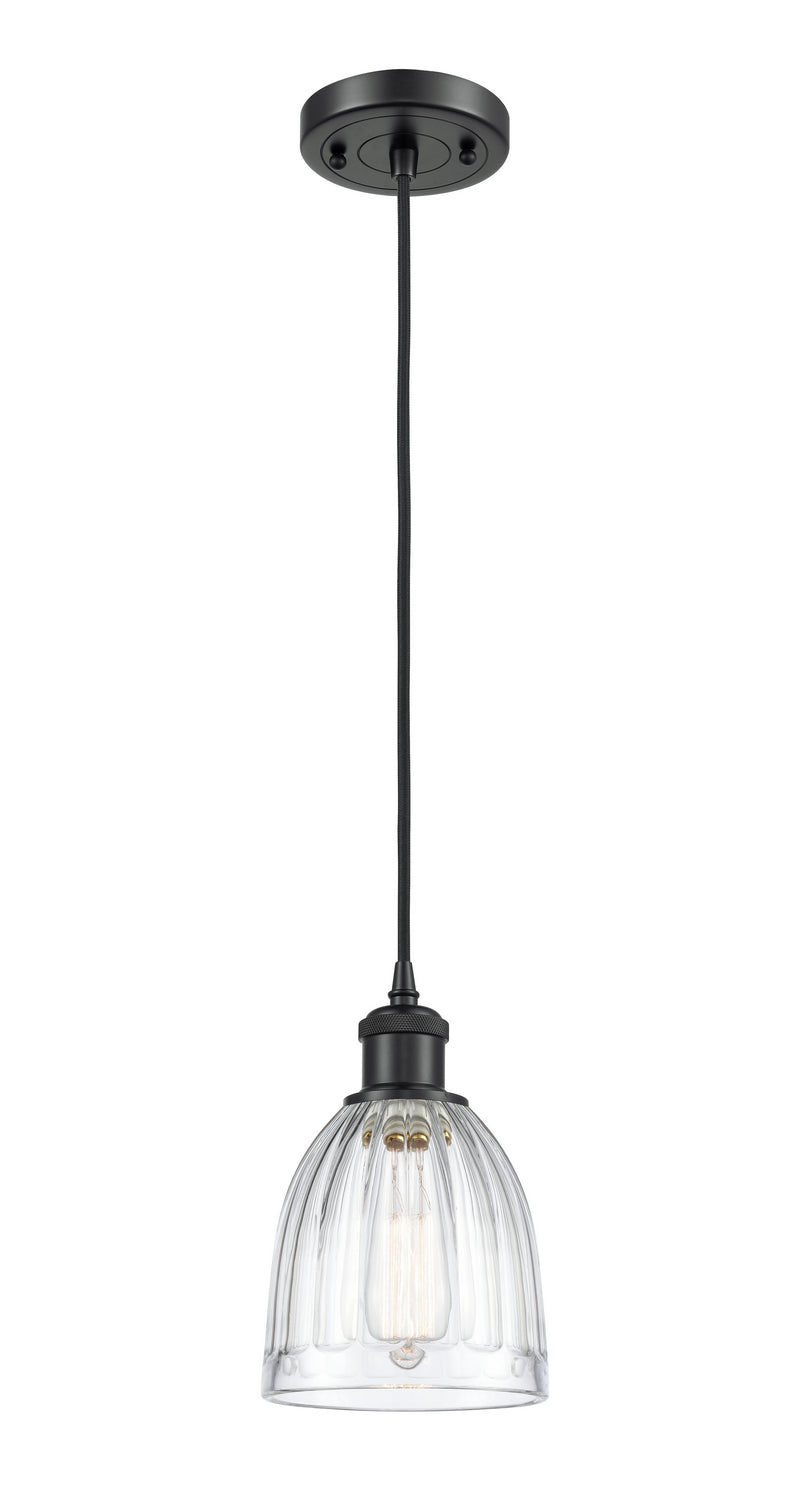 Innovations 516-1P-BK-G442 One Light Mini Pendant, Matte Black