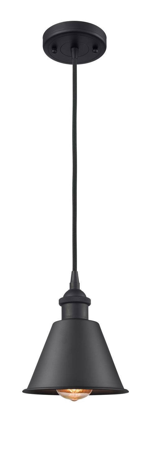 Innovations 516-1P-BK-M8 One Light Mini Pendant, Matte Black