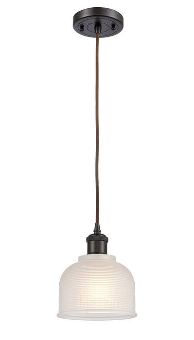 Innovations 516-1P-OB-G411 One Light Mini Pendant, Oil Rubbed Bronze