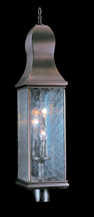 Framburg 9270 MB Three Light Exterior Post Mount, Mahogany Bronze