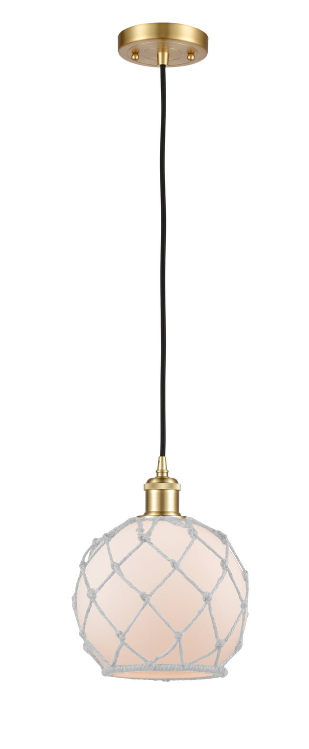 Innovations 516-1P-SG-G121-8RW One Light Mini Pendant, Satin Gold