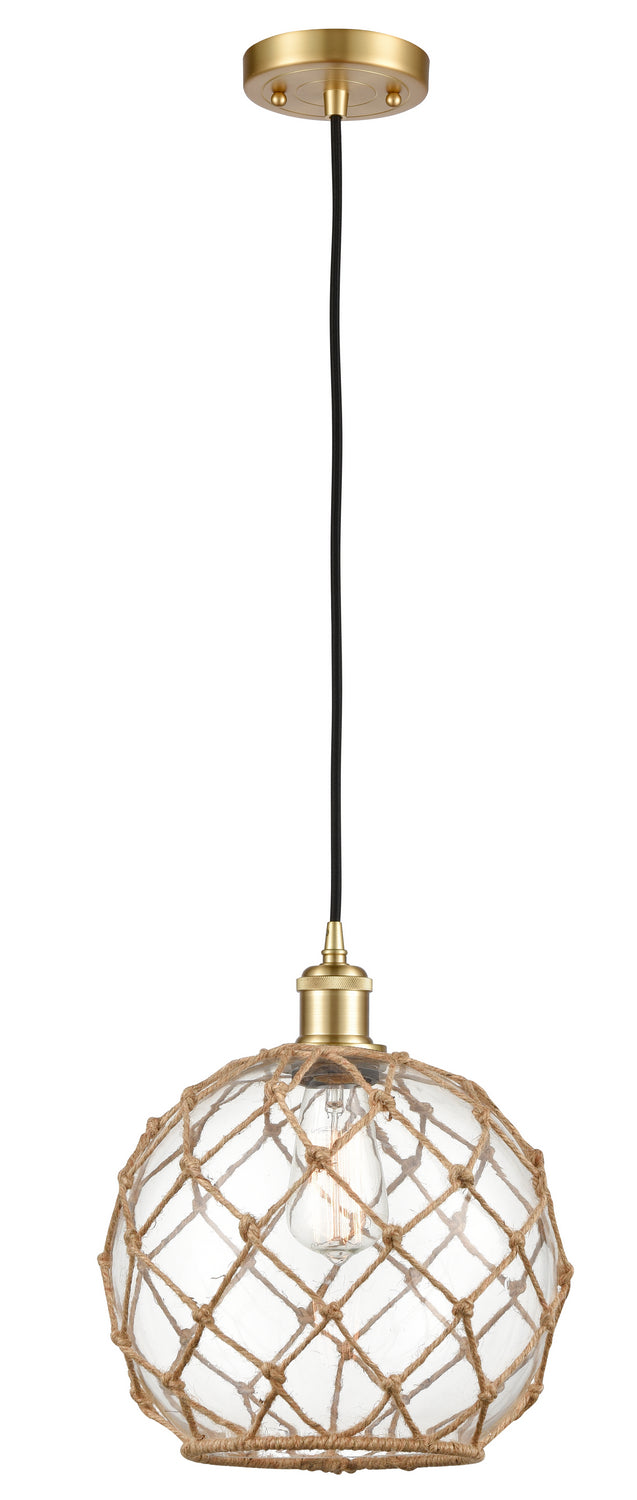 Innovations 516-1P-SG-G122-10RB One Light Mini Pendant, Satin Gold