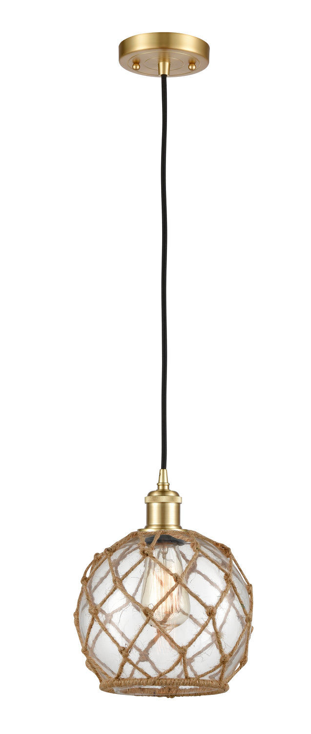 Innovations 516-1P-SG-G122-8RB One Light Mini Pendant, Satin Gold