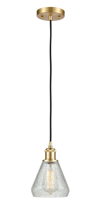 Innovations 516-1P-SG-G275 One Light Mini Pendant, Satin Gold