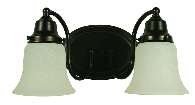 Framburg 8412 MB Two Light Wall Sconce, Mahogany Bronze